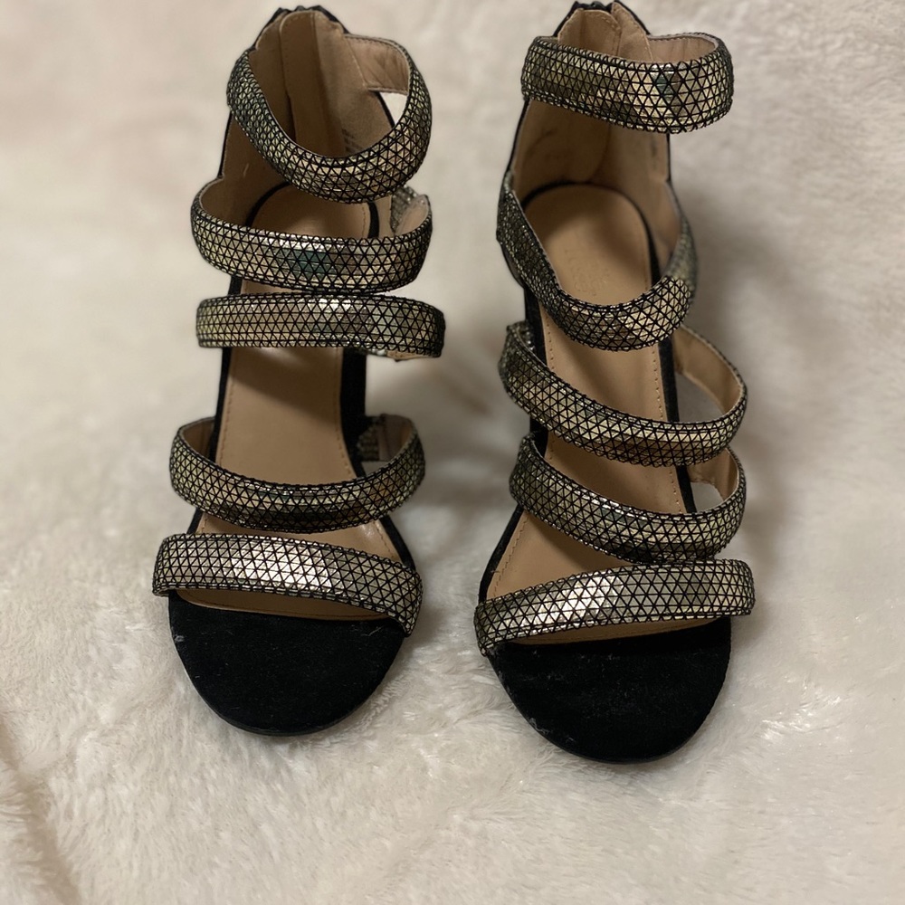 Strappy Gold Heels